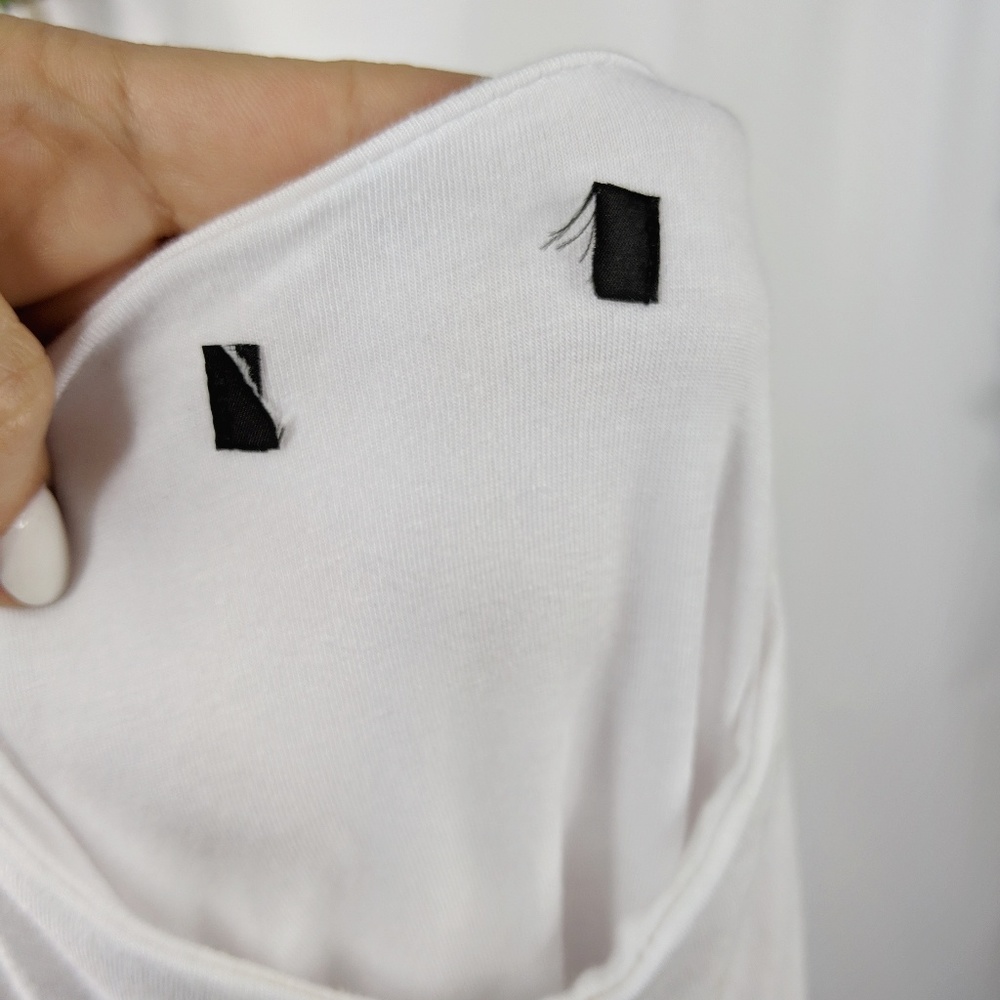 Halogen Jersey Funnel neck top white NEW 429 - Picture 7 of 7